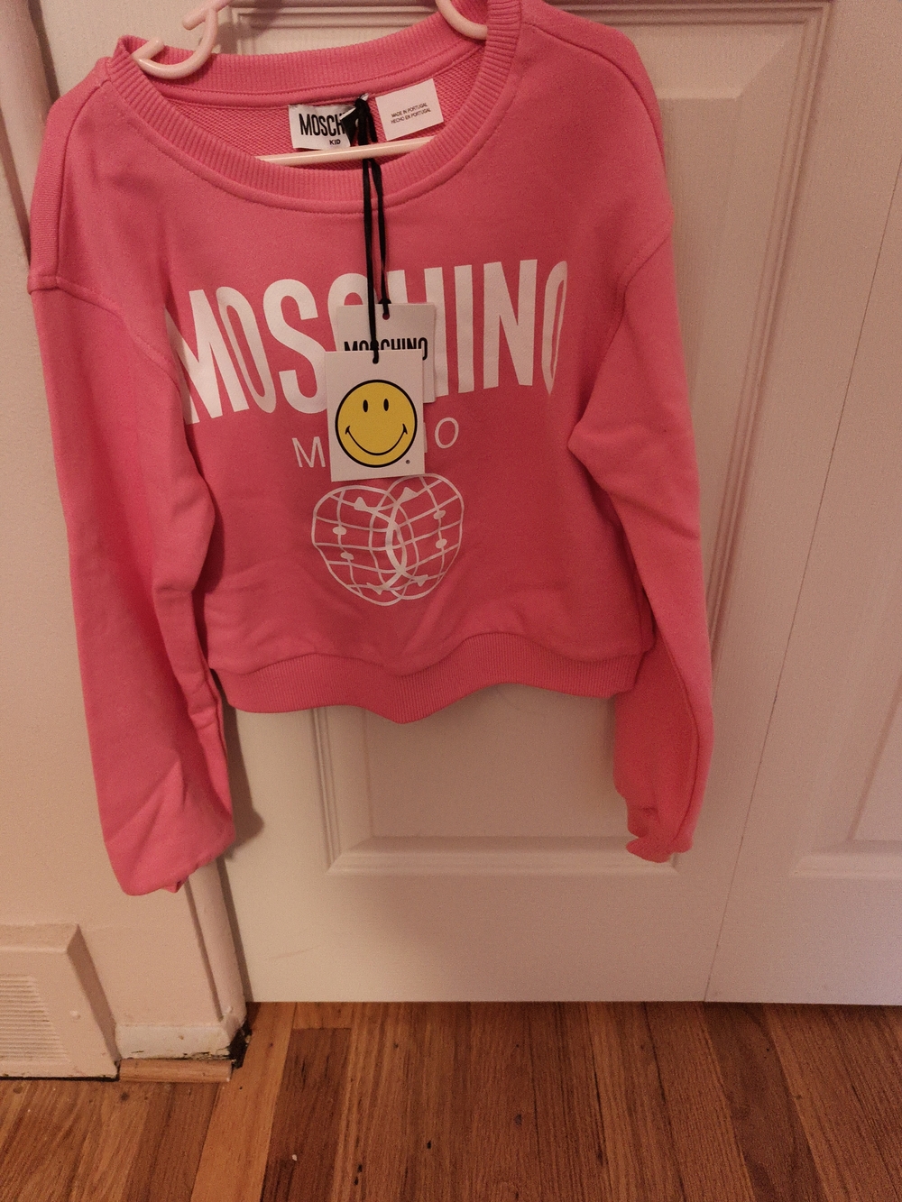 New! Moschino Girls Pink Two Piece Set
